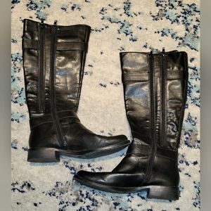 Aerosoles Tall Zip up Buckle Boots size 8